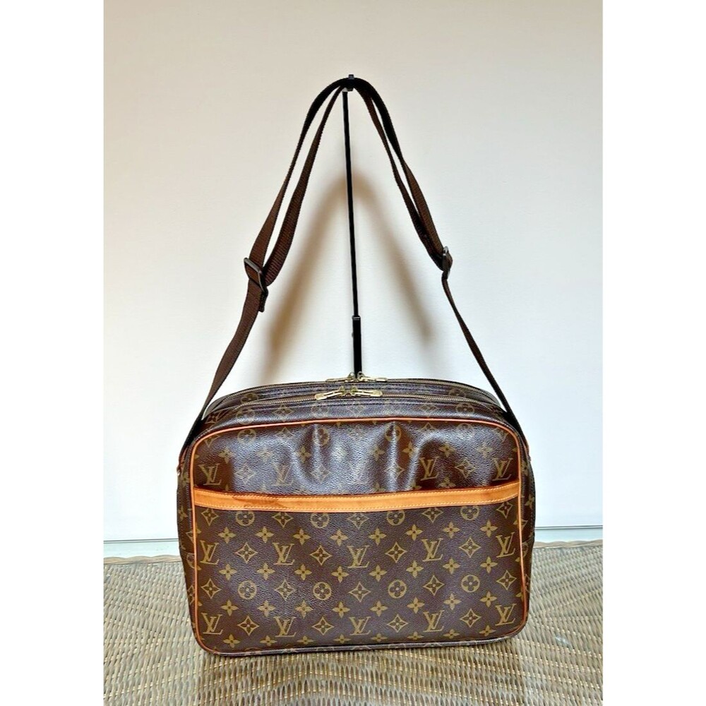 Louis Vuitton Monogram Reporter PM Bag Brown Coated Canvas SP0054 May 2004